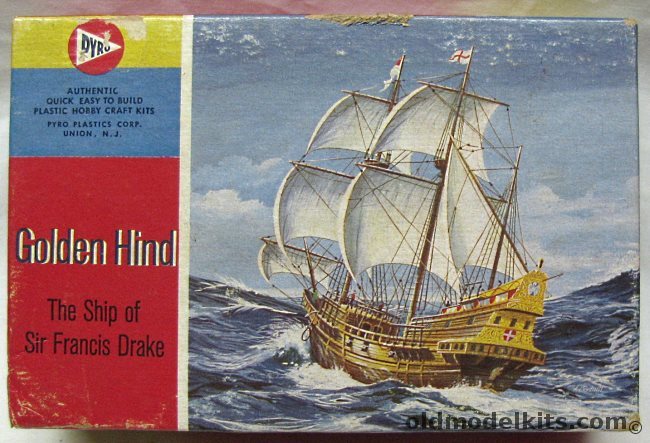 Pyro Golden Hind - The Ship of Sir Francis Drake, 365-50 plastic model kit